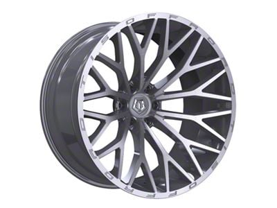 TIS 566 Gloss Silver with Brushed Face and Lip Wheel; 17x9; 0mm Offset (07-18 Jeep Wrangler JK)