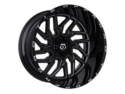 TIS 544 Gloss Black Milled 6-Lug Wheel; 18x9; 0mm Offset (24-25 Tacoma)