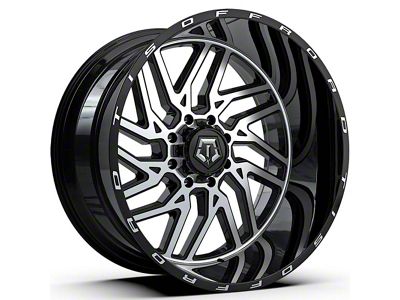 TIS 544MB Gloss Black Machined 6-Lug Wheel; 20x12; -51mm Offset (16-23 Tacoma)