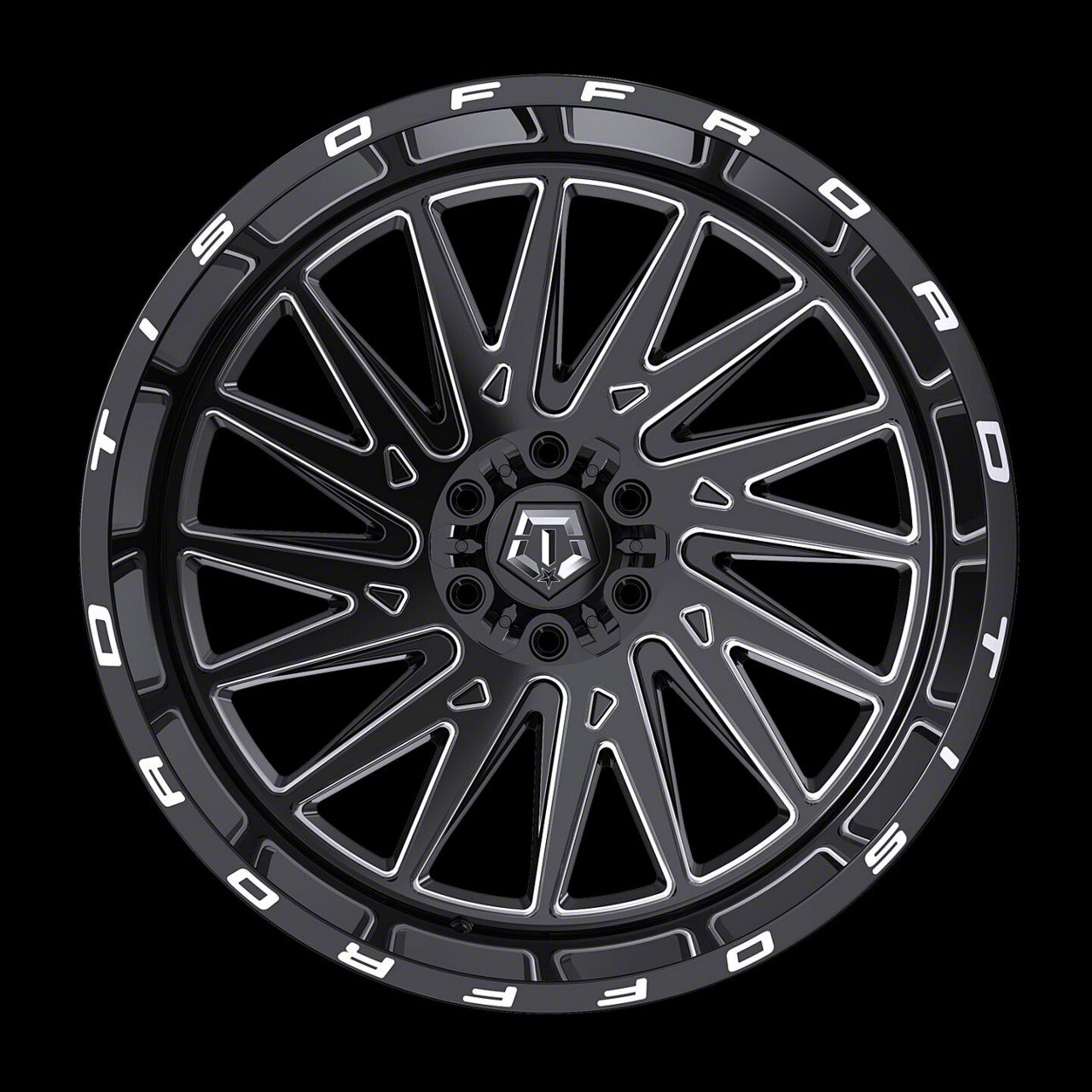 TIS Tacoma 547 Gloss Black Milled 6-Lug Wheel; 20x9; 0mm Offset