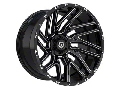 TIS 554 Gloss Black Milled 6-Lug Wheel; 20x10; -19mm Offset (24-25 Tacoma)