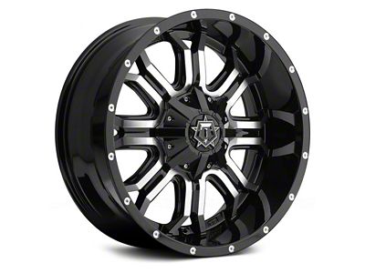 TIS 535MB Gloss Black Machined 6-Lug Wheel; 20x9; 0mm Offset (17-24 Titan)