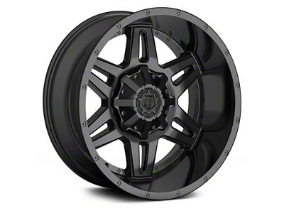 TIS 538B Satin Black 6-Lug Wheel; 18x9; 18mm Offset (17-24 Titan)