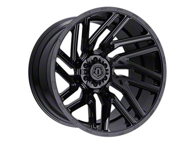 TIS 554 Gloss Black 6-Lug Wheel; 22x10; -19mm Offset (17-24 Titan)