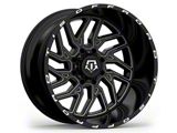 TIS 544BM Gloss Black Milled 6-Lug Wheel; 20x12; -44mm Offset (22-25 Tundra)