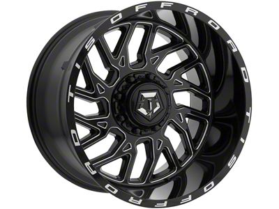 TIS 544BM Gloss Black Milled 6-Lug Wheel; 20x9; 18mm Offset (22-25 Tundra)
