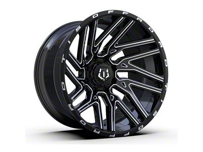 TIS 554BM Gloss Black Milled 6-Lug Wheel; 20x10; -19mm Offset (22-25 Tundra)