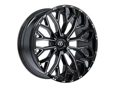 TIS 565 Gloss Black Milled 6-Lug Wheel; 20x9; 18mm Offset (22-25 Tundra)