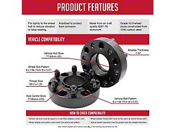 1.50-Inch Billet Aluminum Hubcentric 6-Lug Wheel Spacers (04-24 Titan)