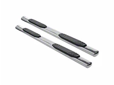 Go Rhino 4-Inch OE Xtreme Side Step Bars; Polished (04-15 Titan King Cab)