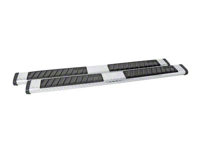 6-Inch Brite-Tread Side Step Bars without Mounting Brackets; Silver (17-24 Titan King Cab)