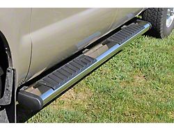 6-Inch Oval Tube Step Side Step Bars without Mounting Brackets; Stainless Steel (17-24 Titan Crew Cab)