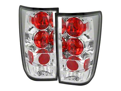 Altezza Tail Lights; Chrome Housing; Clear Lens (04-15 Titan w/o Utility Bed)