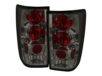 Altezza Tail Lights; Chrome Housing; Smoked Lens (04-15 Titan w/o Utility Bed)