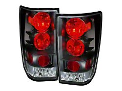 Altezza Tail Lights; Matte Black Housing; Clear Lens (04-15 Titan w/o Utility Bed)