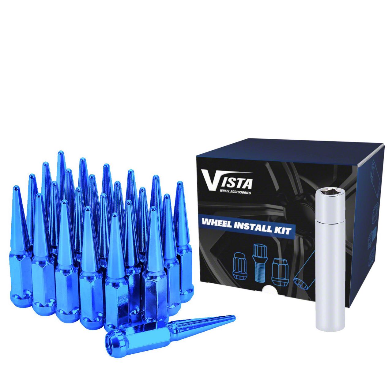 Lug Nuts Stahl M12x1,5 Radmuttern Blau Honda Toyota Lexus Mazda