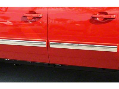 Body Side Molding Trim; Polished; Set of 4 (04-15 Titan Crew Cab)