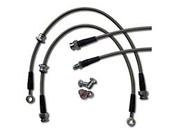 Braided Stainless Steel Brake Line Kit; Front and Rear (17-19 Titan)