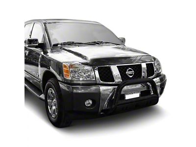 Bull Bar with Black Skid Plate; Black (04-15 Titan)
