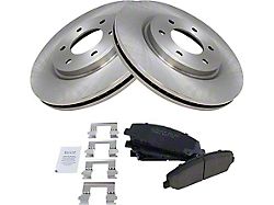 Ceramic 6-Lug Brake Rotor and Pad Kit; Front (5/07-10 Titan)