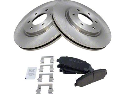 Ceramic 6-Lug Brake Rotor and Pad Kit; Front (5/07-10 Titan)
