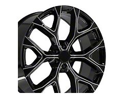 CV98B Black Milled 6-Lug Wheel; 26x10; 24mm Offset (17-24 Titan)