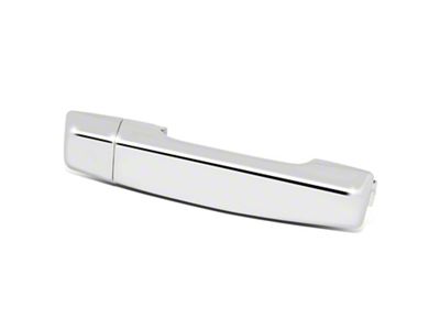 Exterior Door Handle without Keyhole; Front Passenger Side; Chrome (04-15 Titan)