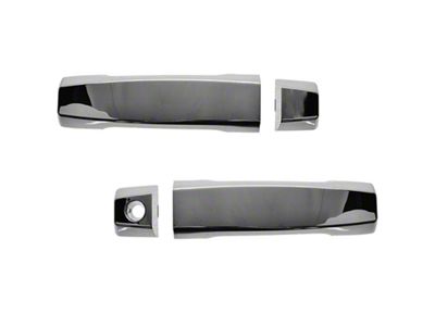 Exterior Door Handles; Front; Chrome (04-18 Titan w/o Smart Key Keyless Entry)