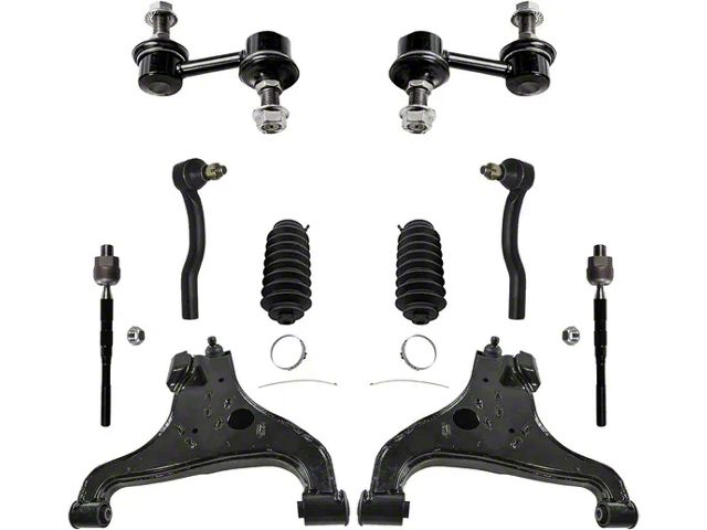 Complete Front Suspension Kit For Honda Pilot 2009-2015 - Control Arms, Sway Links, Tie Rods