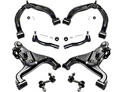 Front Upper and Lower Control Arms with Sway Bar Links and Outer Tie Rods (04-15 Titan)