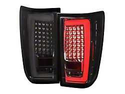 G2 White Bar LED Tail Lights; Chrome Housing; Smoked Lens (04-15 Titan w/o Utility Bed)