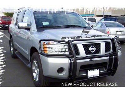 Grille Guard; Semi-Gloss Black (04-15 Titan)