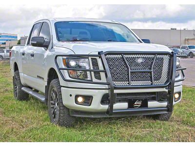 HD Grille Guard; Semi-Gloss Black (17-24 Titan)