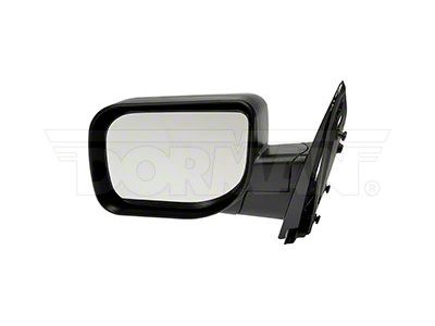 Manual Non-Heated Side Mirror; Driver Side; Textured Black (04-14 Titan)