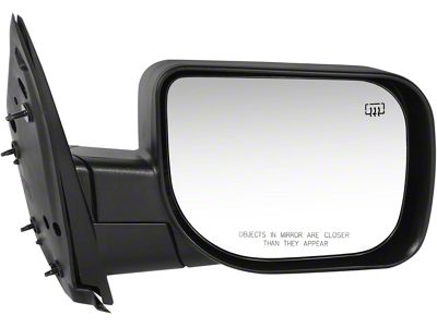 OE Style Powered Heated Mirror; Passenger Side; Paintable Black (08-13 Titan w/o Memory Mirrors)