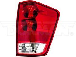 OE Style Tail Light; Chrome Housing; Red/Clear Lens; Passenger Side (05-15 Titan, Excluding LE)