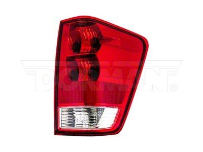 OE Style Tail Light; Chrome Housing; Red/Clear Lens; Passenger Side (05-15 Titan, Excluding LE)