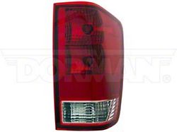 OE Style Tail Light; Chrome Housing; Red/Clear Lens; Passenger Side (05-15 Titan, Excluding XE)