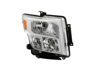 OEM Style Headlight; Chrome Housing; Clear Lens; Passenger Side (16-24 Titan w/ Factory Halogen Headlights)