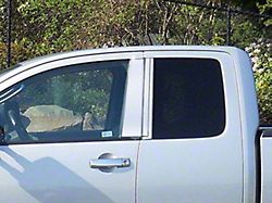 Pillar Post Trim; Stainless Steel; 6-Piece (04-15 Titan King Cab)