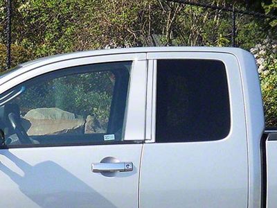 Pillar Post Trim; Stainless Steel; 6-Piece (04-15 Titan King Cab)