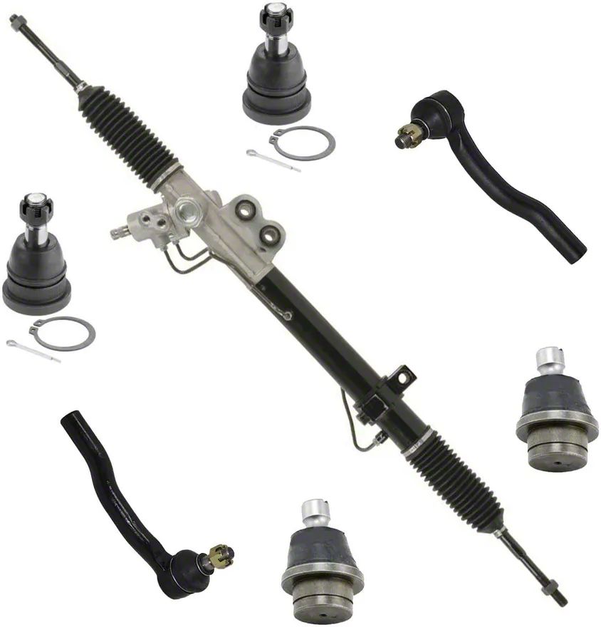 Titan Power Steering Rack and Pinion with Ball Joints and Tie Rods (04