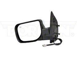 Powered Heated Side Mirror; Driver Side; Black (04-06 Titan LE w/ Memory Mirrors & w/o Big Towing Package)