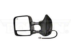 Powered Heated Side Mirror; Driver Side; Black (04-05 Titan SE w/ Big Towing Package)