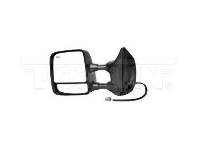 Powered Heated Side Mirror; Driver Side; Black (04-05 Titan SE w/ Big Towing Package)