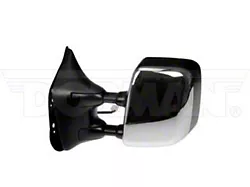 Powered Heated Side Mirror; Driver Side; Black (04-14 Titan w/ Memory Mirrors & Big Towing Package)