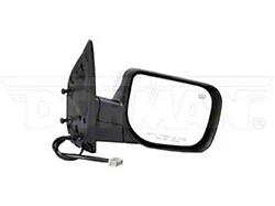 Powered Heated Side Mirror; Passenger Side; Black (04-14 Titan w/o Big Towing Package)
