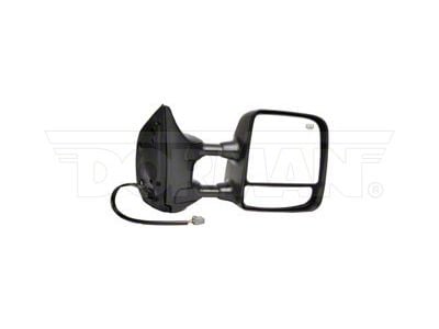 Powered Heated Side Mirror; Passenger Side; Black (04-14 Titan w/ Memory Mirrors & Big Towing Package)