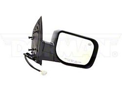 Powered Heated Side Mirror; Passenger Side; Textured Black (08-11 Titan PRO-4X w/ Memory Mirrors & w/o Big Towing Package)