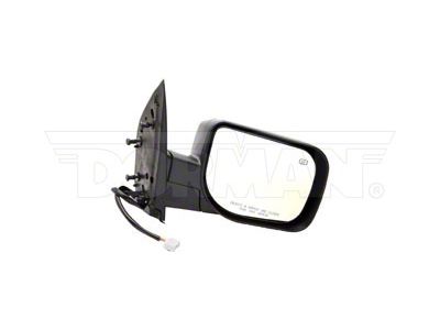 Powered Heated Side Mirror; Passenger Side; Textured Black (08-11 Titan PRO-4X w/ Memory Mirrors & w/o Big Towing Package)